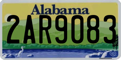 AL license plate 2AR9083
