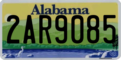 AL license plate 2AR9085