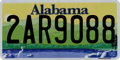 AL license plate 2AR9088