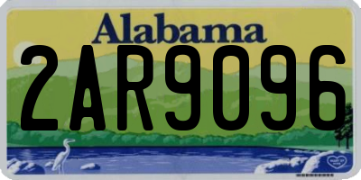 AL license plate 2AR9096