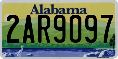 AL license plate 2AR9097