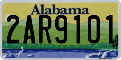 AL license plate 2AR9101