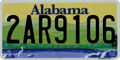AL license plate 2AR9106