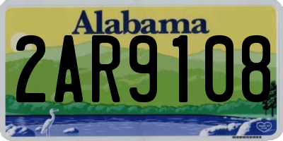 AL license plate 2AR9108