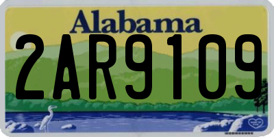 AL license plate 2AR9109