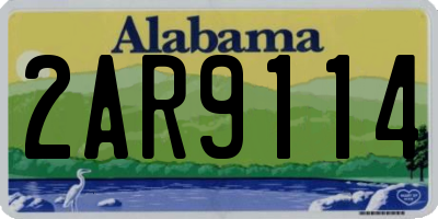 AL license plate 2AR9114