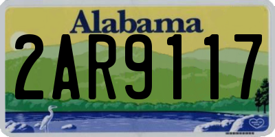 AL license plate 2AR9117