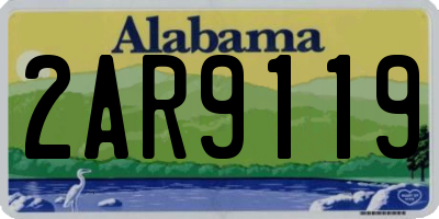 AL license plate 2AR9119