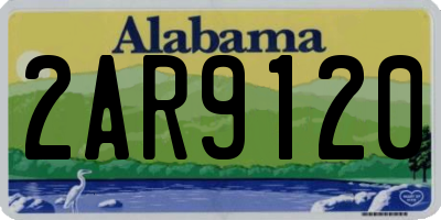 AL license plate 2AR9120