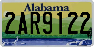 AL license plate 2AR9122