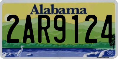 AL license plate 2AR9124