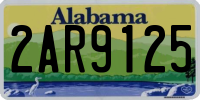 AL license plate 2AR9125