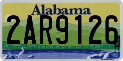 AL license plate 2AR9126