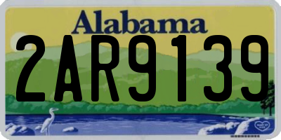 AL license plate 2AR9139