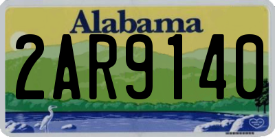 AL license plate 2AR9140