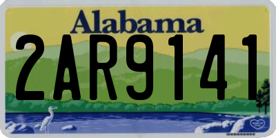 AL license plate 2AR9141