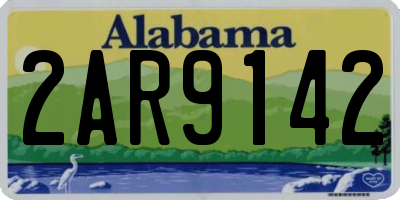 AL license plate 2AR9142