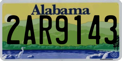 AL license plate 2AR9143