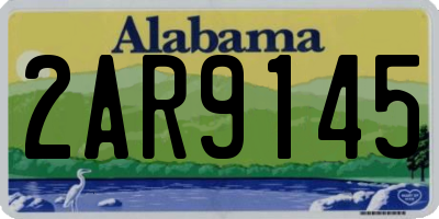 AL license plate 2AR9145