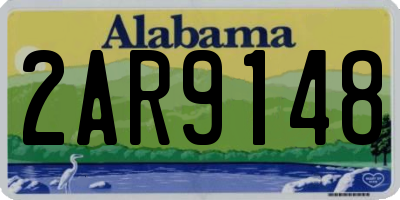 AL license plate 2AR9148