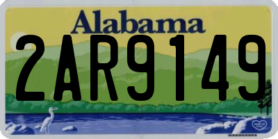 AL license plate 2AR9149