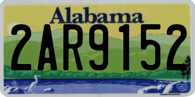 AL license plate 2AR9152
