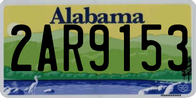 AL license plate 2AR9153