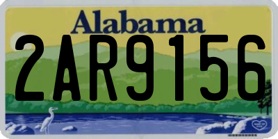 AL license plate 2AR9156