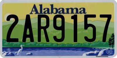 AL license plate 2AR9157