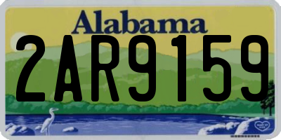AL license plate 2AR9159