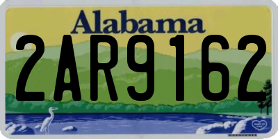 AL license plate 2AR9162