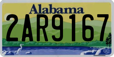 AL license plate 2AR9167