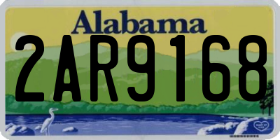 AL license plate 2AR9168