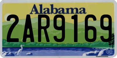 AL license plate 2AR9169
