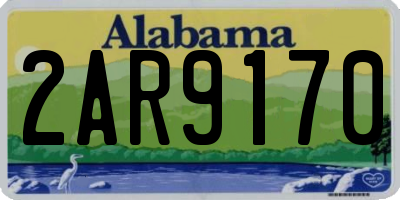 AL license plate 2AR9170