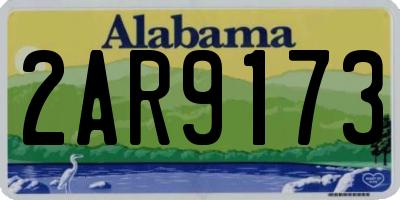 AL license plate 2AR9173