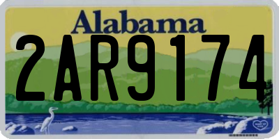 AL license plate 2AR9174