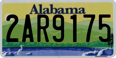 AL license plate 2AR9175