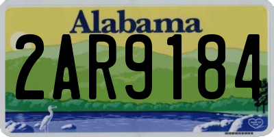 AL license plate 2AR9184