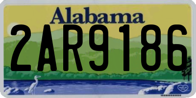 AL license plate 2AR9186