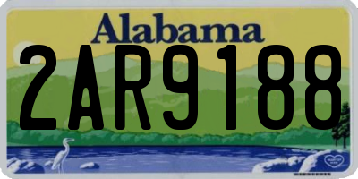 AL license plate 2AR9188