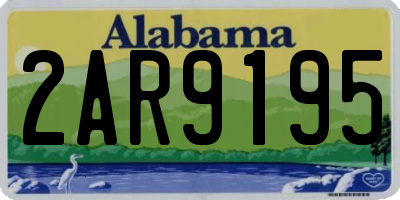 AL license plate 2AR9195