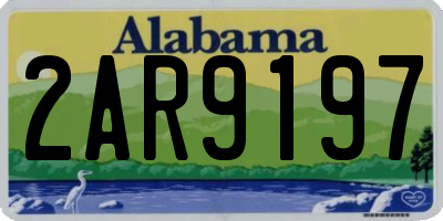 AL license plate 2AR9197