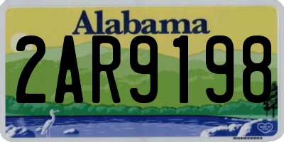 AL license plate 2AR9198