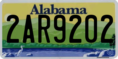 AL license plate 2AR9202