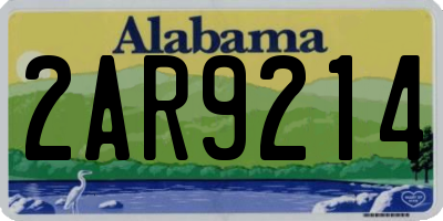 AL license plate 2AR9214