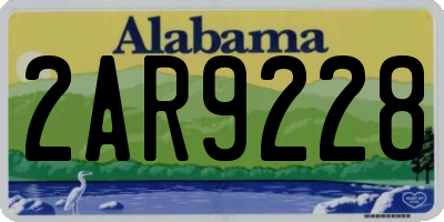 AL license plate 2AR9228