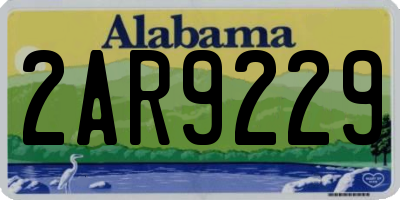 AL license plate 2AR9229
