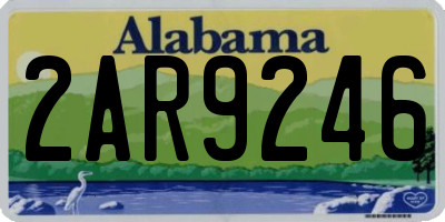 AL license plate 2AR9246