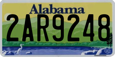 AL license plate 2AR9248